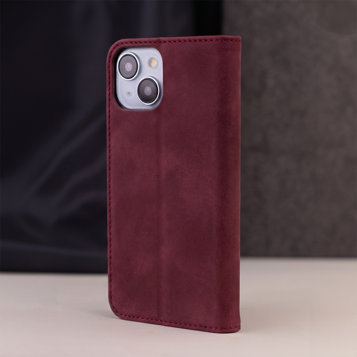 Capa para Samsung Galaxy A18 5G A186 / A17 4G A175 / A17 5G A176 / A26 A266, OEM, Smart Suede, Cor de vinho