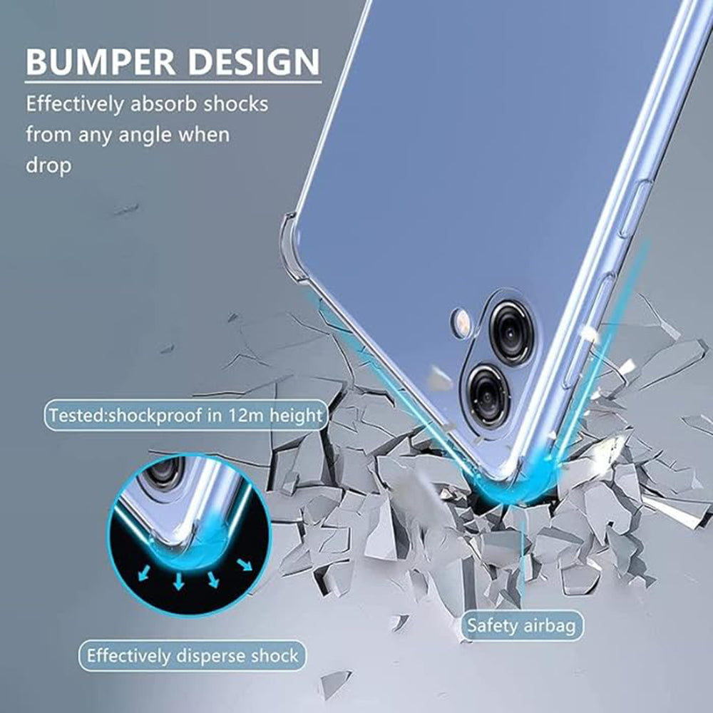 Capa para Samsung Galaxy A04e A042 / M04 M045, Techsuit, Transparente Antichoque, Transparente