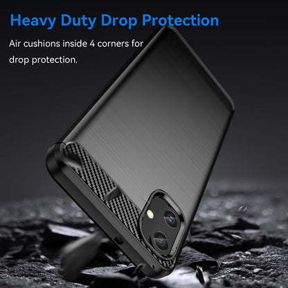 Capa para Samsung Galaxy A05 A055, Techsuit, Carbono, Preta
