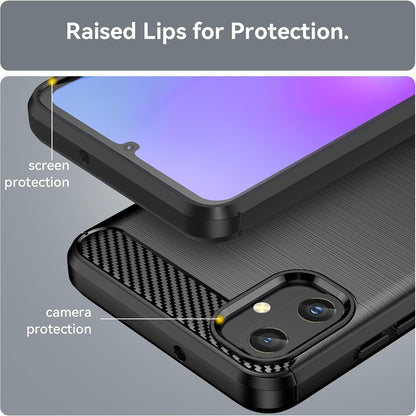 Capa para Samsung Galaxy A05 A055, Techsuit, Carbono, Preta