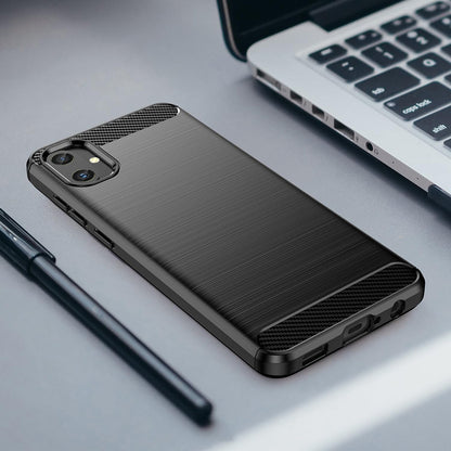 Capa para Samsung Galaxy A05 A055, Techsuit, Carbono, Preta