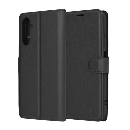Capa para Samsung Galaxy A05s A057, Techsuit, Leather Folio, Preta