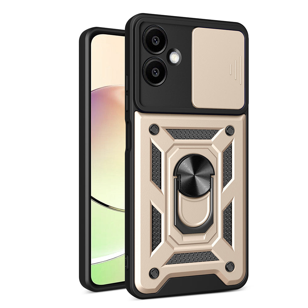 Capa para Samsung Galaxy A06 A065, Techsuit, CamShield, Dourada