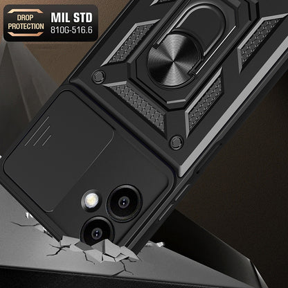 Capa para Samsung Galaxy A06 A065, Techsuit, CamShield, Preta