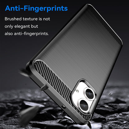 Capa para Samsung Galaxy A06 A065, Techsuit, Carbono, Preta