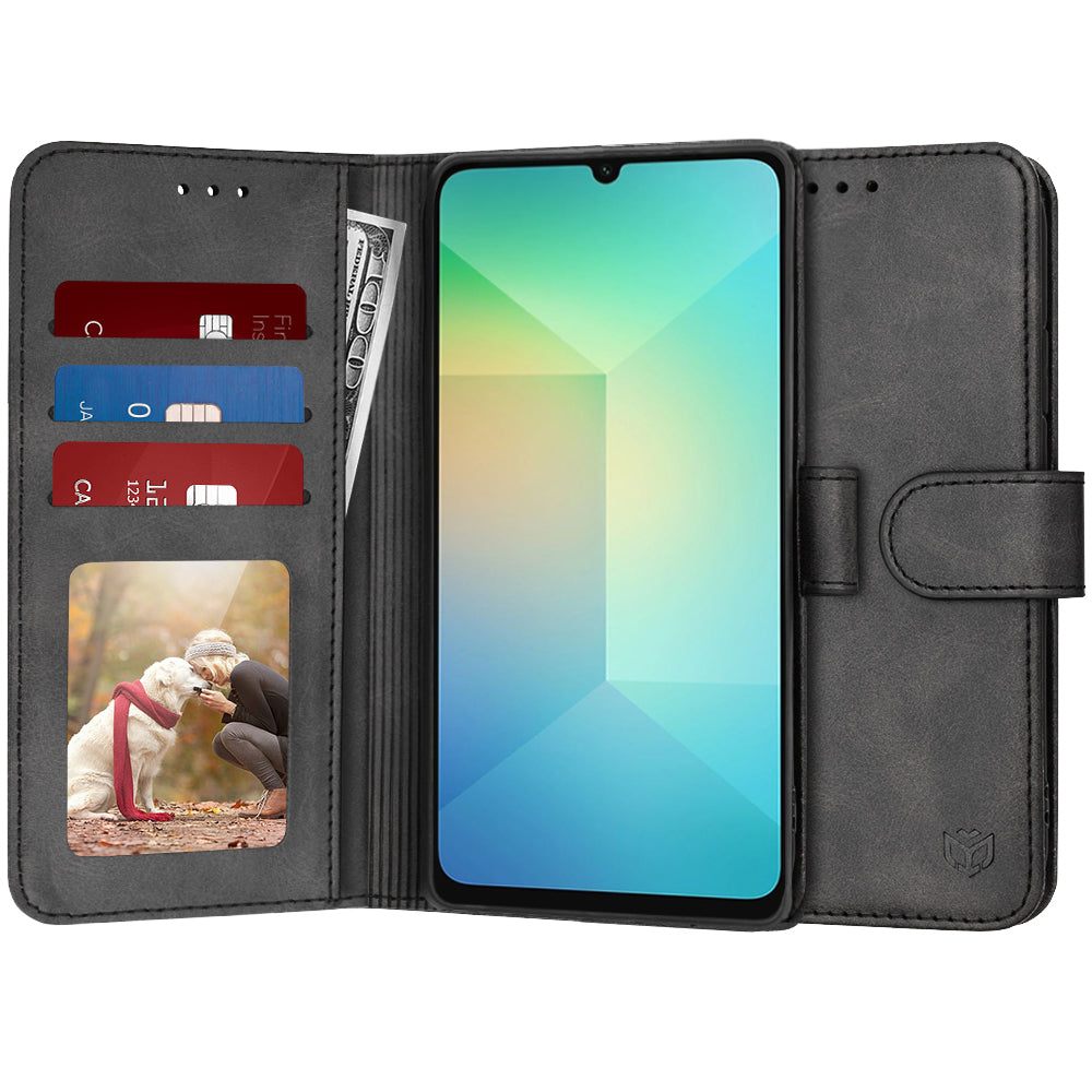 Capa para Samsung Galaxy A06 A065, Techsuit, Diary Book, Preta
