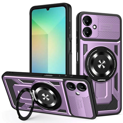 Capa para Samsung Galaxy A06 A065, Techsuit, RuggedCam, Roxo