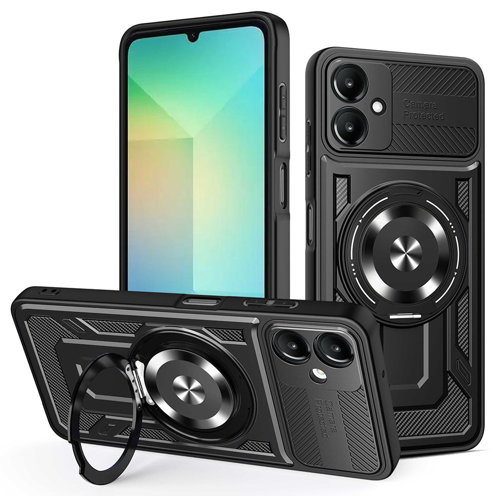 Capa para Samsung Galaxy A06 A065, Techsuit, RuggedCam, Preta