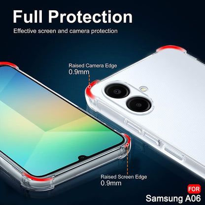 Capa para Samsung Galaxy A06 A065, Techsuit, Shockproof Clear, Transparente