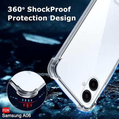 Capa para Samsung Galaxy A06 A065, Techsuit, Shockproof Clear, Transparente
