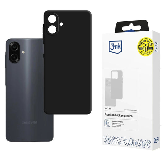 Capa para Samsung Galaxy A07 4G A075, 3MK, Preta Mate