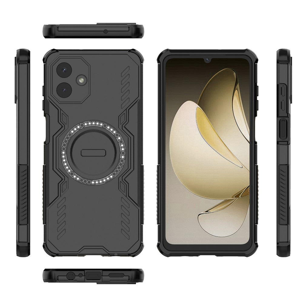 Capa MagSafe para Samsung Galaxy A07 4G A075, Techsuit, ArmorMag, Preta