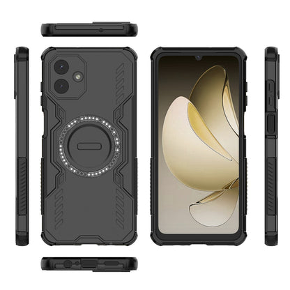 Capa MagSafe para Samsung Galaxy A07 4G A075, Techsuit, ArmorMag, Preta
