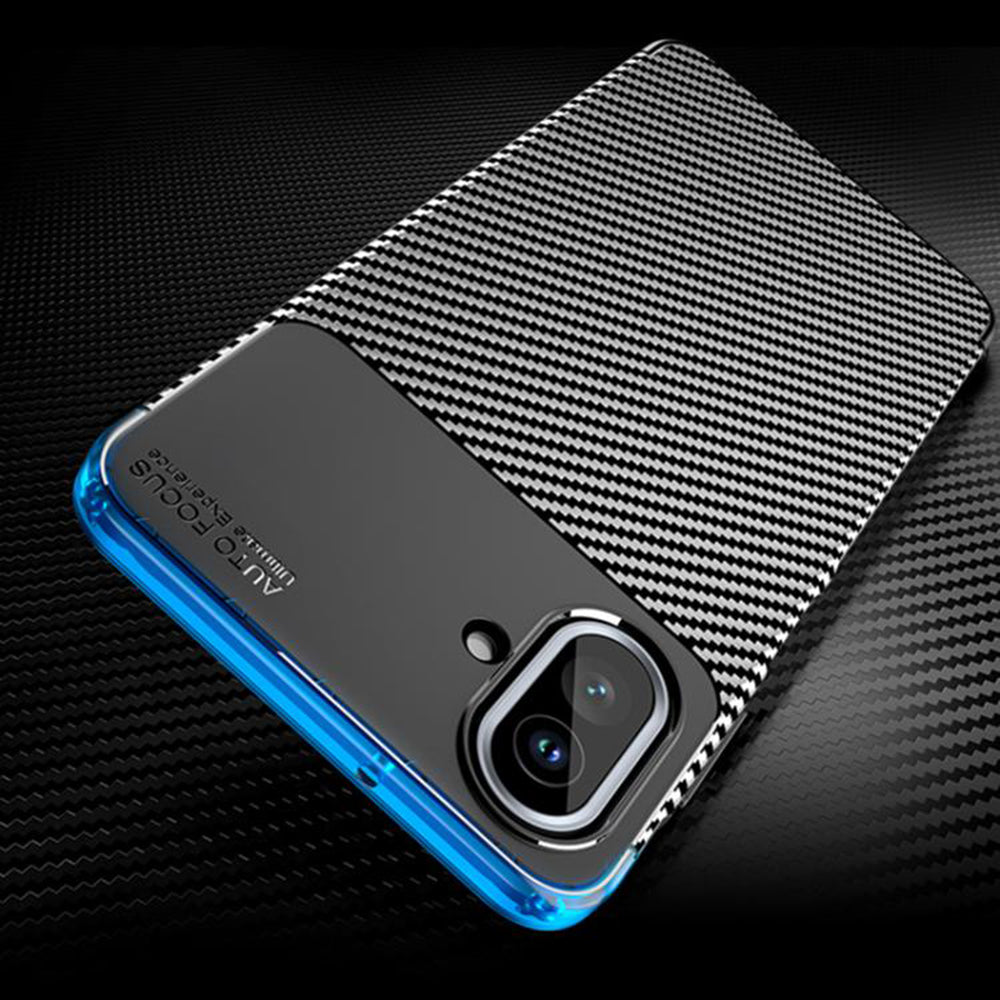 Capa para Samsung Galaxy A07 4G A075, Techsuit, CarbonFiber, Preta