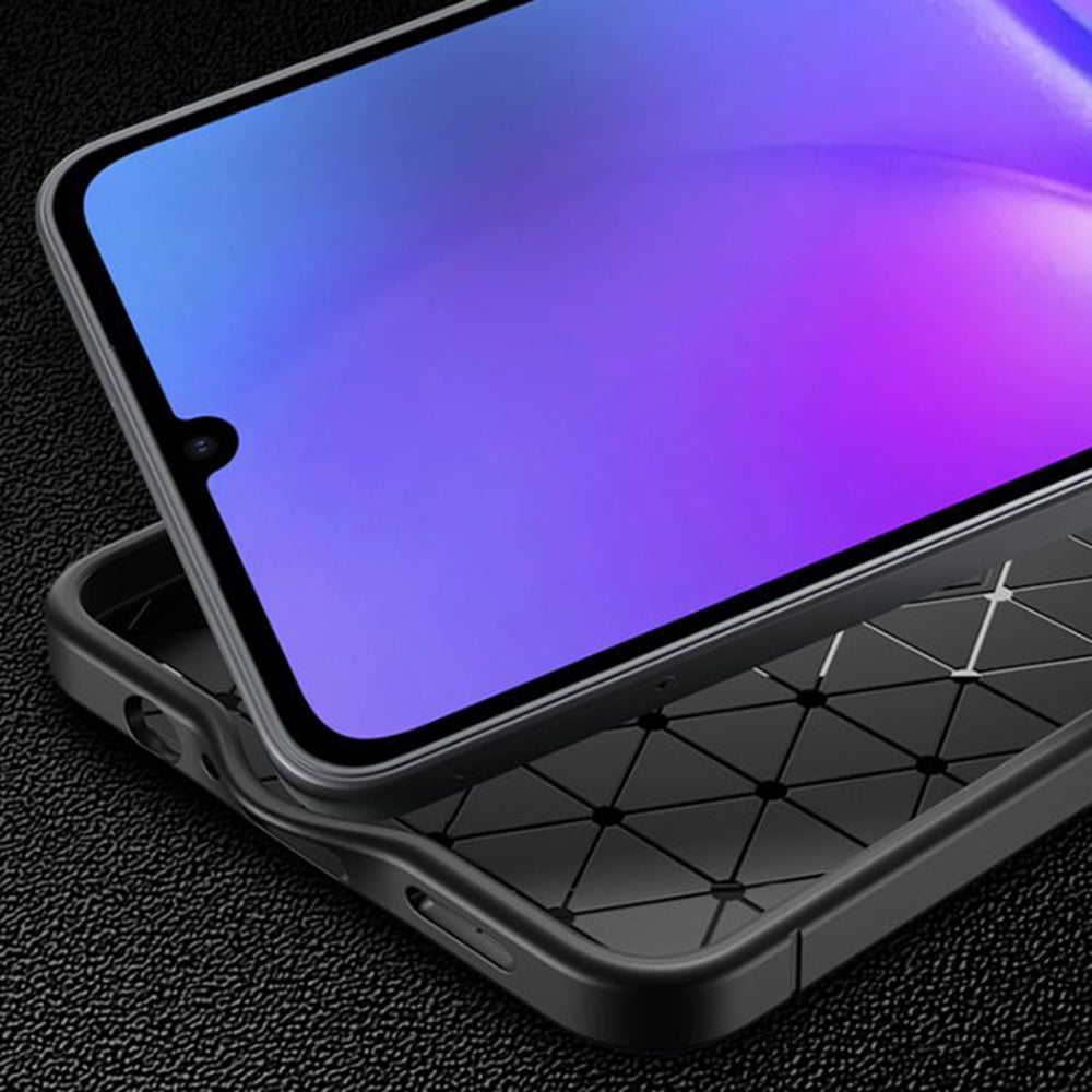 Capa para Samsung Galaxy A07 4G A075, Techsuit, CarbonFiber, Preta