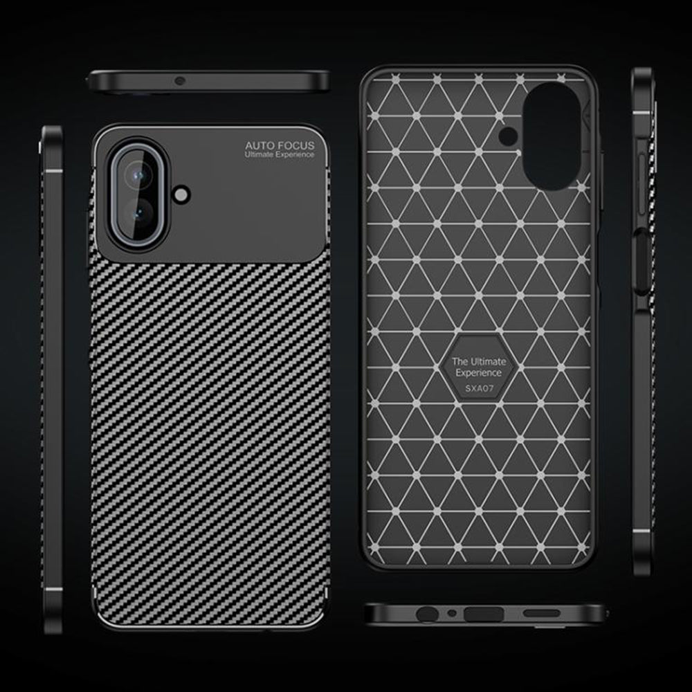 Capa para Samsung Galaxy A07 4G A075, Techsuit, CarbonFiber, Preta