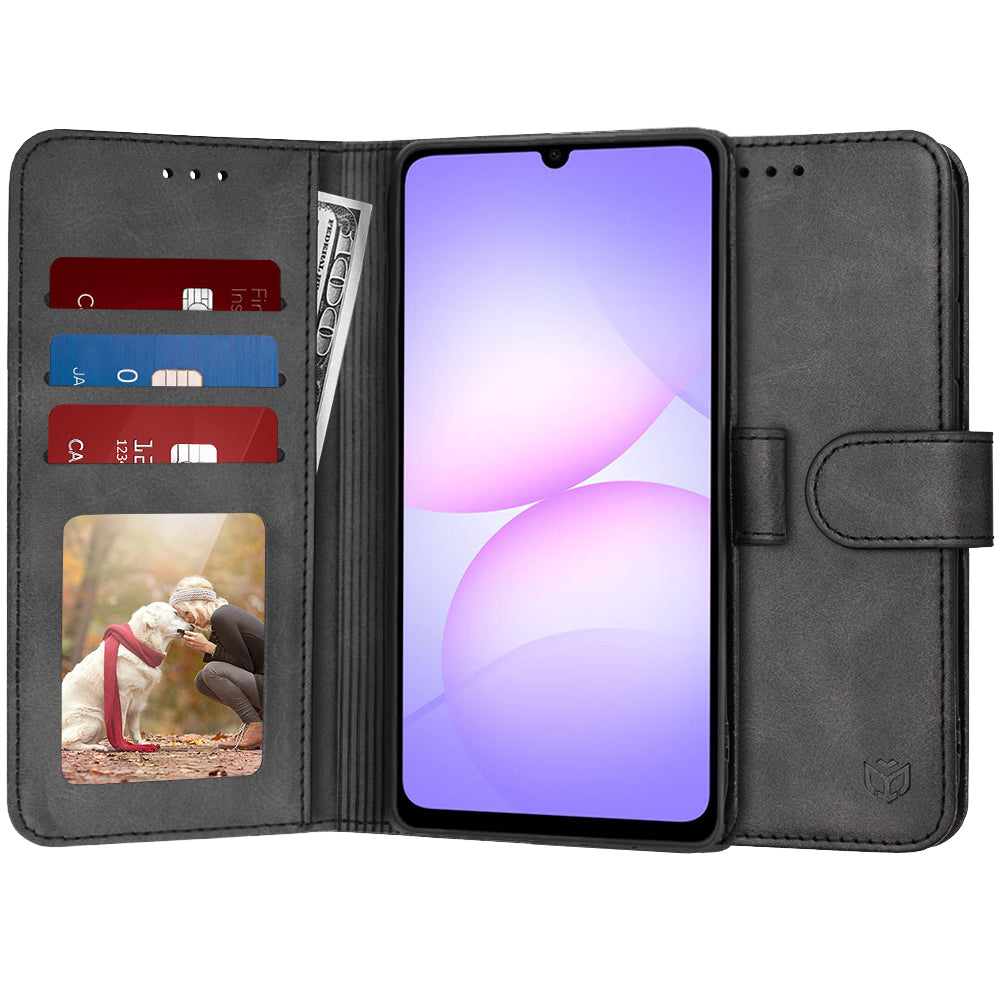 Capa para Samsung Galaxy A07 4G A075, Techsuit, Diary Book, Preta