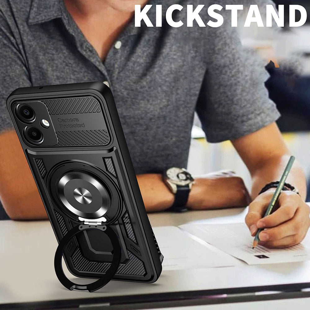 Capa para Samsung Galaxy A07 4G A075, Techsuit, RuggedCam, Preta