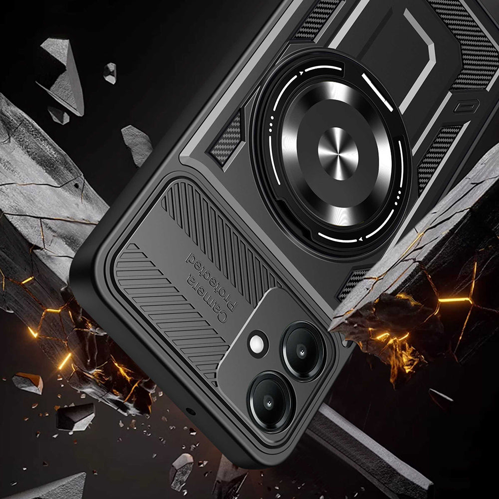 Capa para Samsung Galaxy A07 4G A075, Techsuit, RuggedCam, Preta