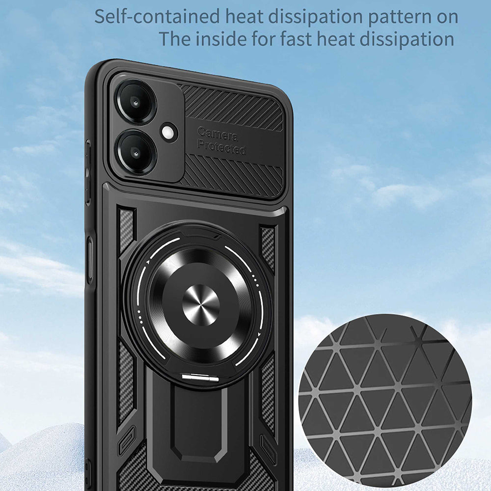 Capa para Samsung Galaxy A07 4G A075, Techsuit, RuggedCam, Preta