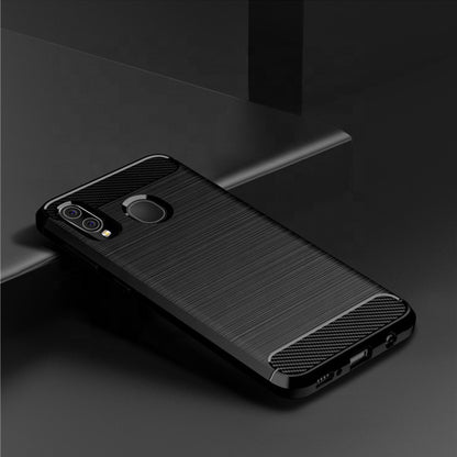 Capa para Samsung Galaxy A10 A105 / M10 M105, Techsuit, Carbono, Preta