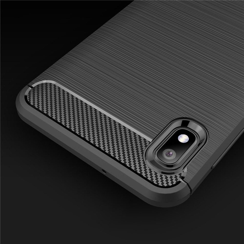 Capa para Samsung Galaxy A10 A105 / M10 M105, Techsuit, Carbono, Preta