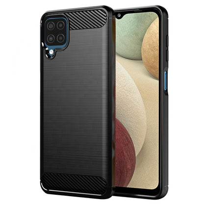 Capa para Samsung Galaxy A12 Nacho A127 / A12 A125, Techsuit, Carbono, Preta