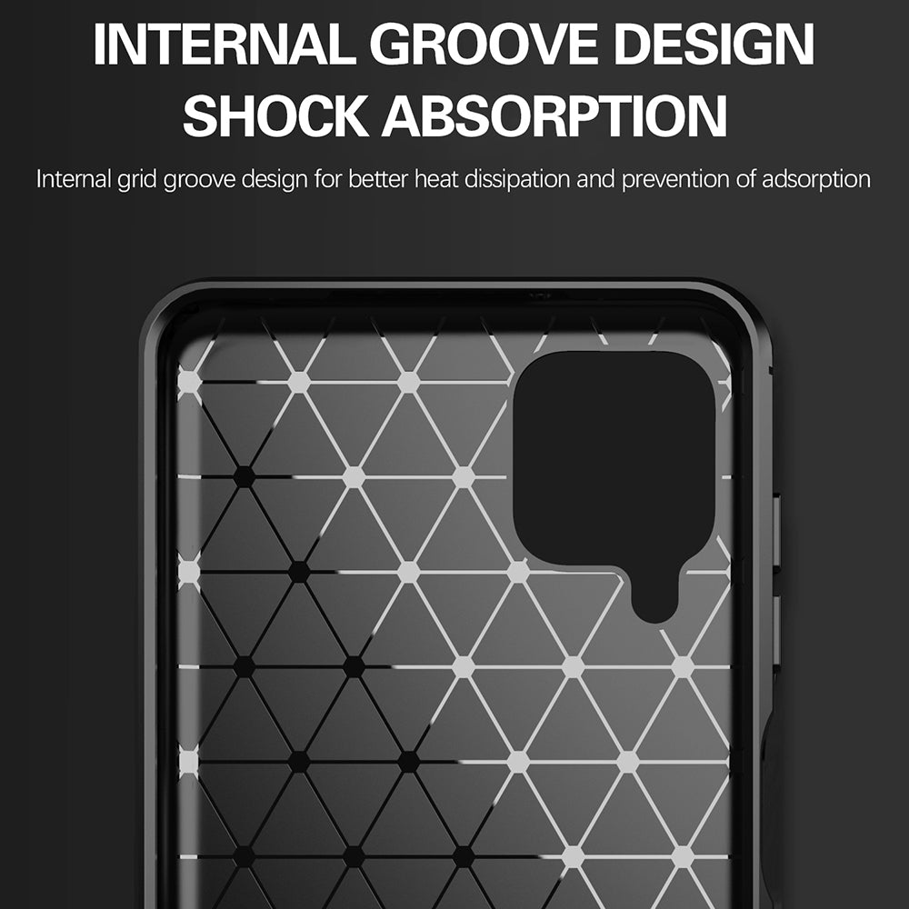 Capa para Samsung Galaxy A12 Nacho A127 / A12 A125, Techsuit, Carbono, Preta
