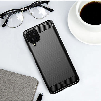 Capa para Samsung Galaxy A12 Nacho A127 / A12 A125, Techsuit, Carbono, Preta