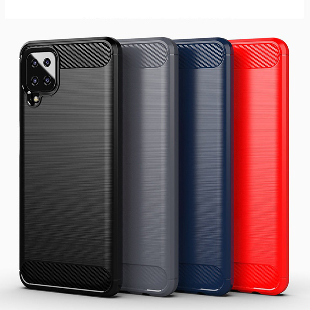 Capa para Samsung Galaxy A12 Nacho A127 / A12 A125, Techsuit, Carbono, Preta