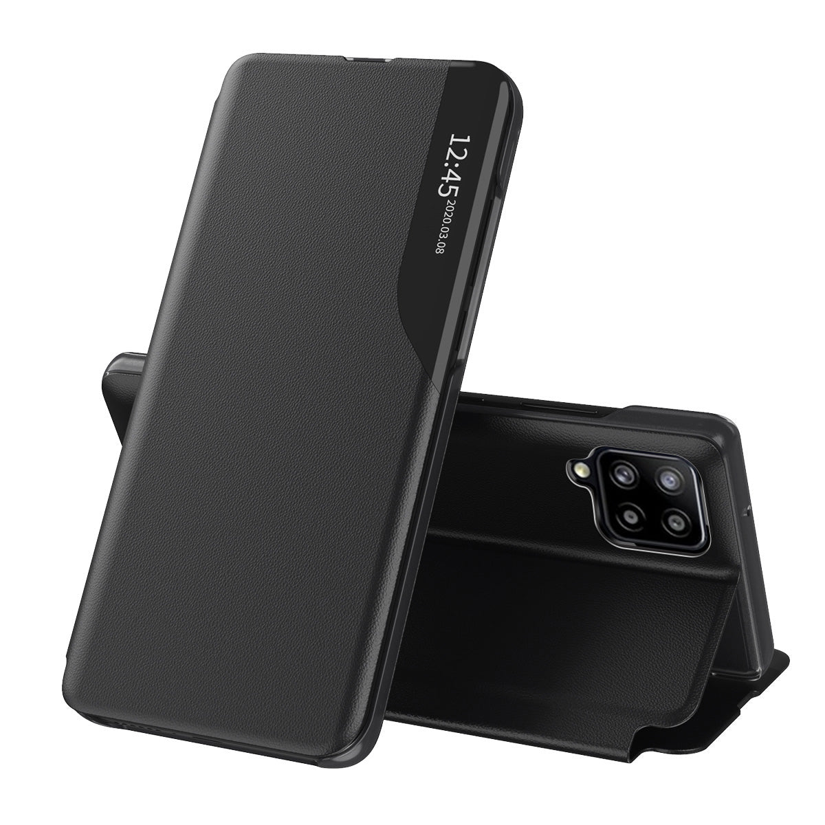 Capa para Samsung Galaxy A12 Nacho A127 / A12 A125, Techsuit, eFold, Preta