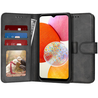 Capa para Samsung Galaxy A14 A145 / A14 5G A146, Techsuit, Diary Book, Preta