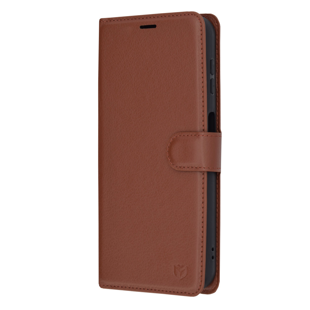 Capa para Samsung Galaxy A14 A145 / A14 5G A146, Techsuit, Leather Folio, Castanha