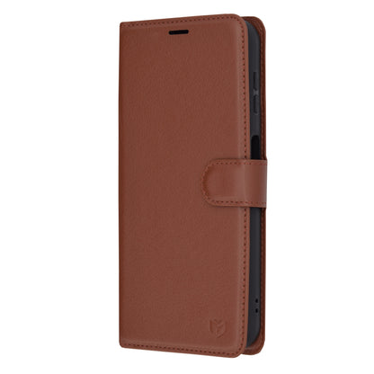 Capa para Samsung Galaxy A14 A145 / A14 5G A146, Techsuit, Leather Folio, Castanha