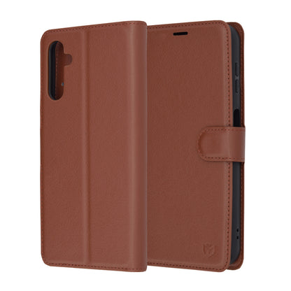 Capa para Samsung Galaxy A14 A145 / A14 5G A146, Techsuit, Leather Folio, Castanha