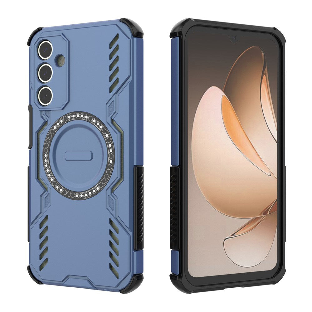 Capa MagSafe para Samsung Galaxy A15 5G A156 / A15 A155, Techsuit, ArmorMag, Azul