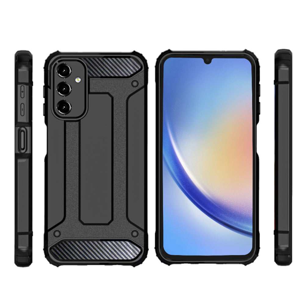Capa para Samsung Galaxy A15 5G A156 / A15 A155, Techsuit, Hybrid Armor, Preta