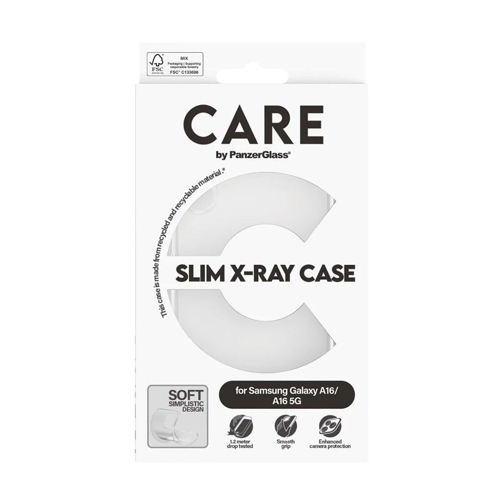 Capa para Samsung Galaxy A16 4G A165, PanzerGlass, Care Fashionable, Transparente