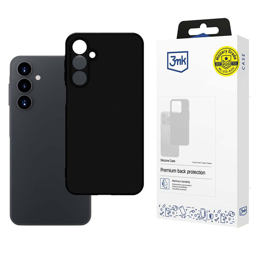 Capa para Samsung Galaxy A16 5G A166 / A16 4G A165, 3MK, Silicone, Preta