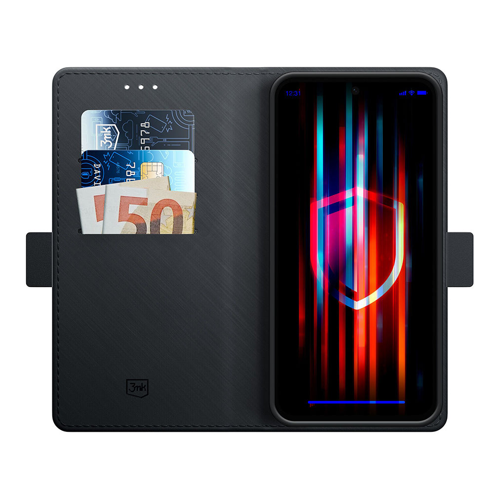 Capa para Samsung Galaxy A16 5G A166 / A16 4G A165, 3MK, Carteira, Preta