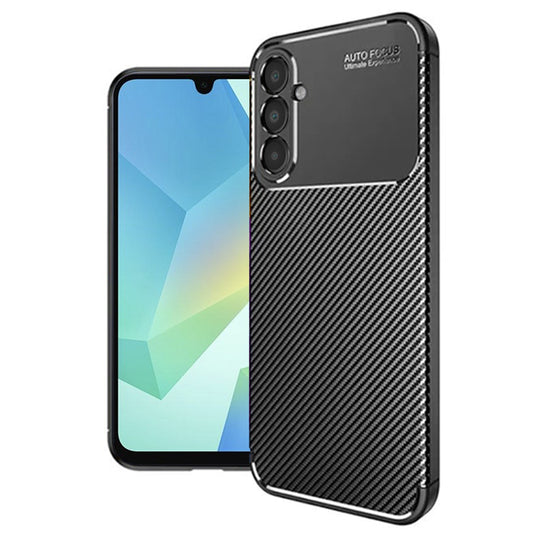 Capa para Samsung Galaxy A16 5G A166 / A16 4G A165, Techsuit, Fibra de Carbon, Preta