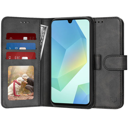 Capa para Samsung Galaxy A16 5G A166 / A16 4G A165, Techsuit, Diary Book, Preta