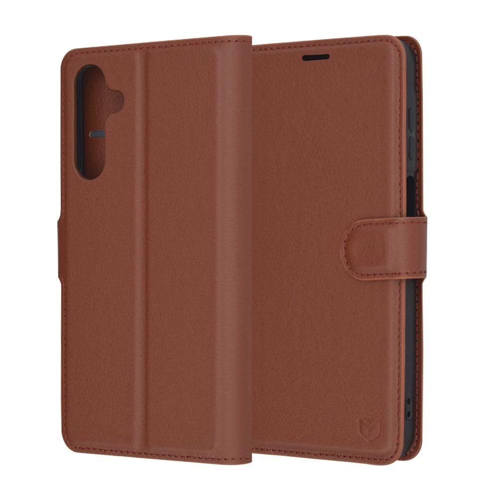 Capa para Samsung Galaxy A16 5G A166 / A16 4G A165, Techsuit, Leather Folio, Castanha