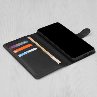 Capa para Samsung Galaxy A16 5G A166 / A16 4G A165, Techsuit, Leather Folio, Preta