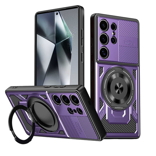 Capa para Samsung Galaxy A17 5G, Techsuit, RuggedCam, Roxo