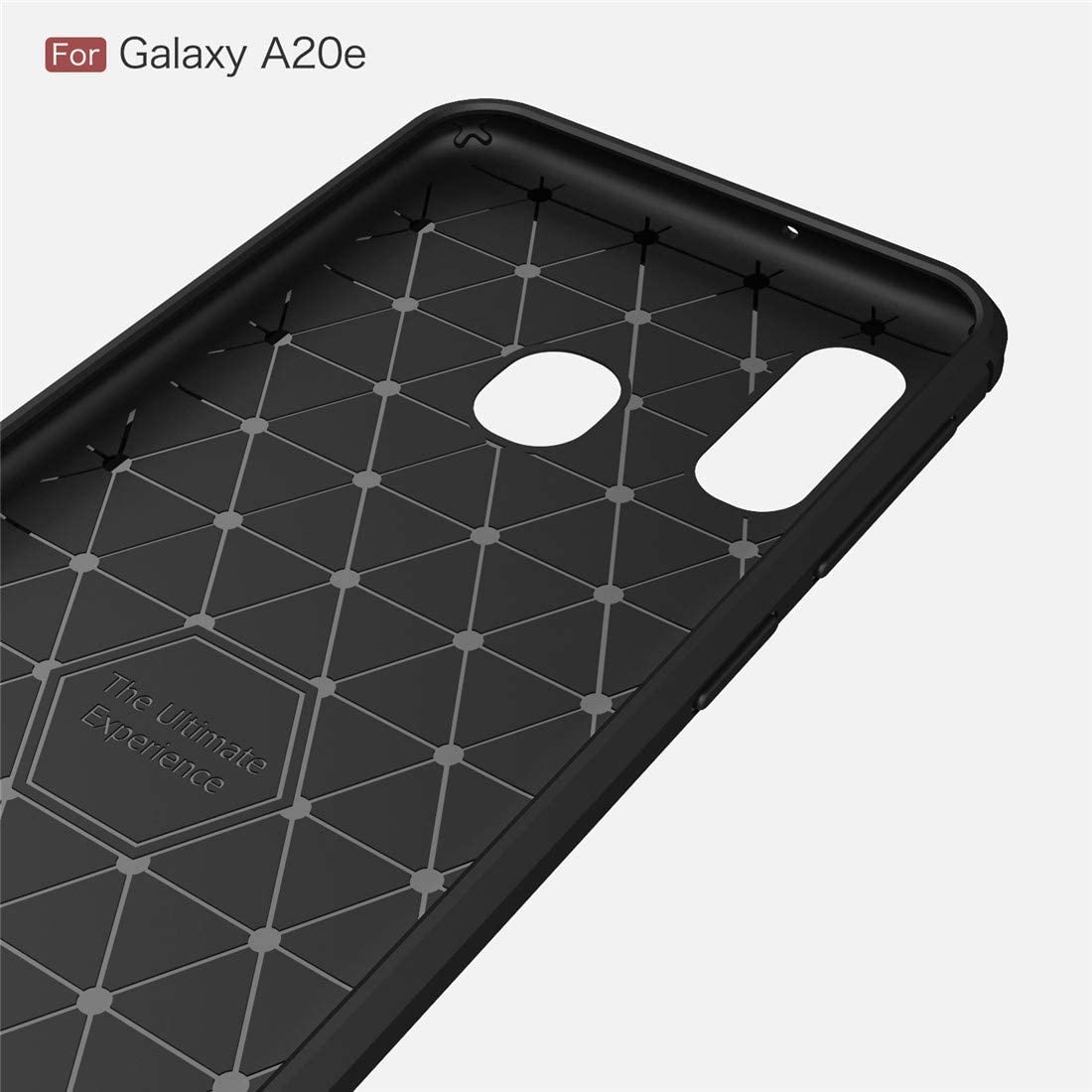 Capa para Samsung Galaxy A20e A202, Techsuit, Carbono, Preta
