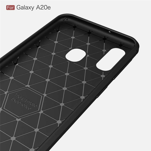 Capa para Samsung Galaxy A20e A202, Techsuit, Carbono, Preta