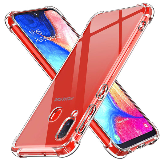 Capa para Samsung Galaxy A20e A202, Techsuit, Shockproof Clear, Transparente