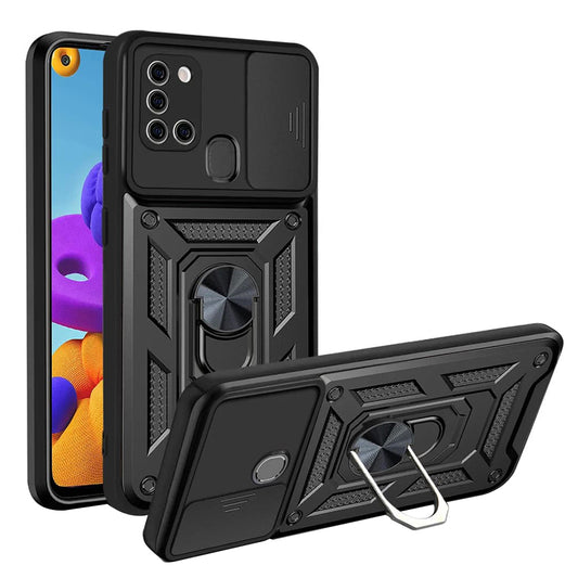 Capa para Samsung Galaxy A21s A217, Techsuit, CamShield, Preta