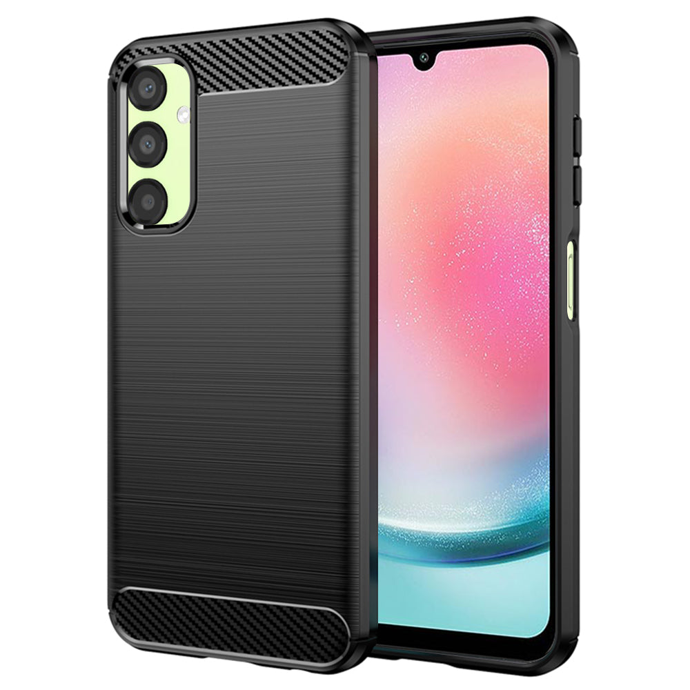 Capa para Samsung Galaxy A24 4G A245, Techsuit, Carbono, Preta